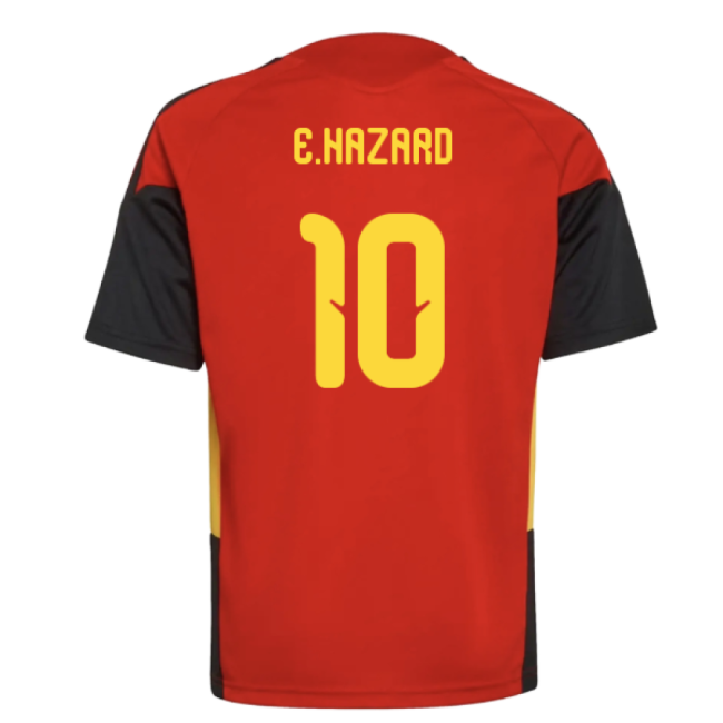2026-2027 Belgium Training Jersey (Red) - Kids (E.Hazard 10)-Vantage Point Soccer