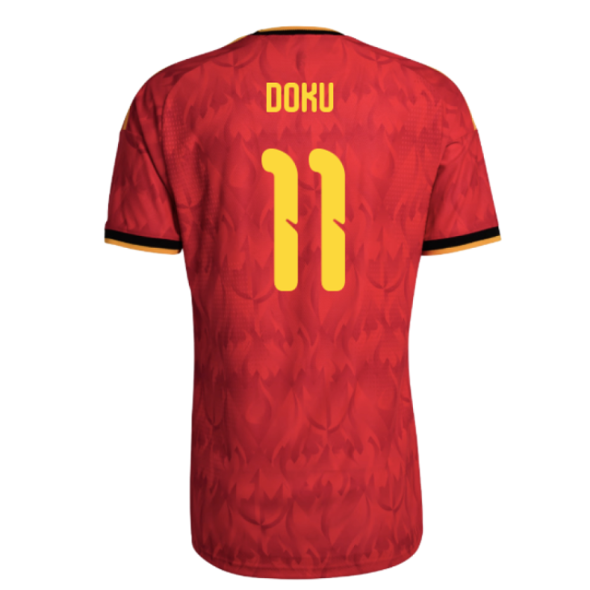 2026-2027 Belgium Authentic Home Shirt (Doku 11)-Vantage Point Soccer