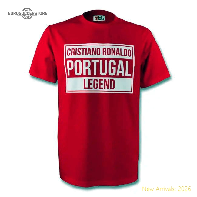 Cristiano Ronaldo Portugal Legend Tee (red) - Kids-Vantage Point Soccer