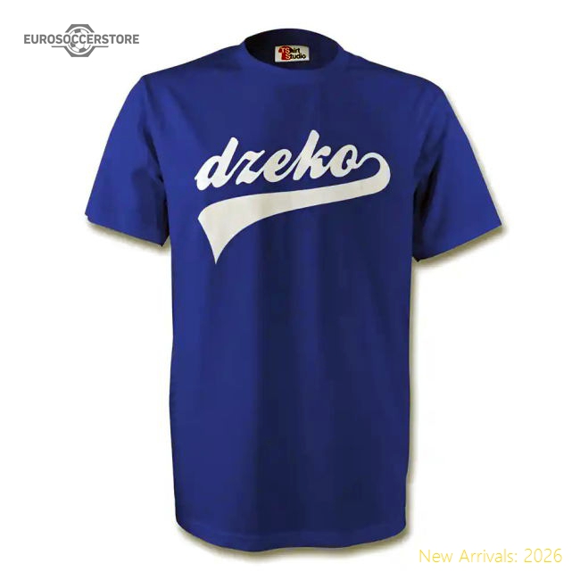 Eden Dzeko Bosnia Signature Tee (blue) - Kids-Vantage Point Soccer