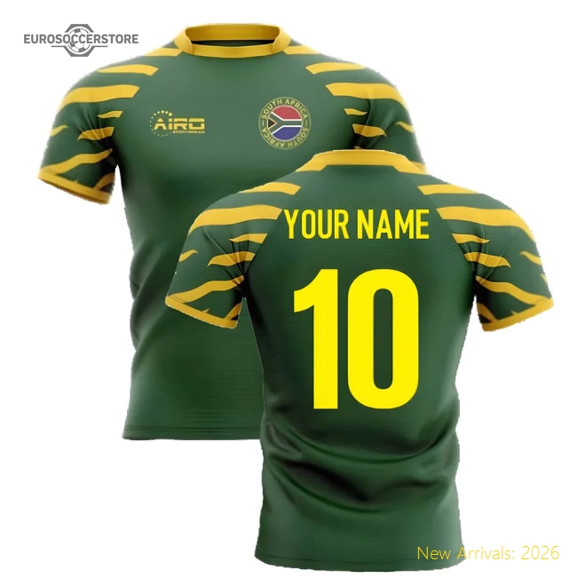 2025-2026 South Africa Springboks Home Concept Rugby Shirt (Your Name)-Football Shirts Shop