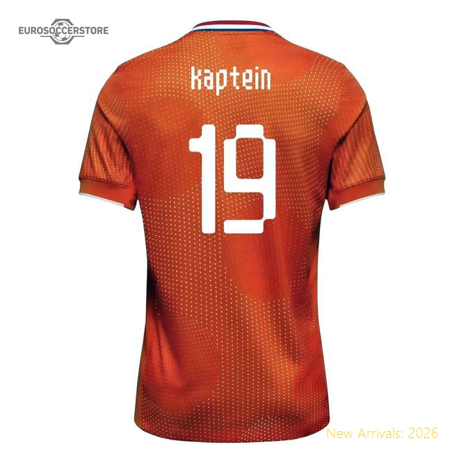 2025-2026 Netherlands Womens Team Shirt (Kids) (Kaptein 19)-Vantage Point Soccer