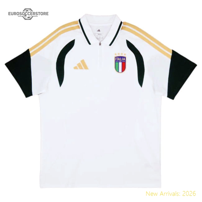 2026-2027 Italy Polo Shirt (White)-Vantage Point Soccer