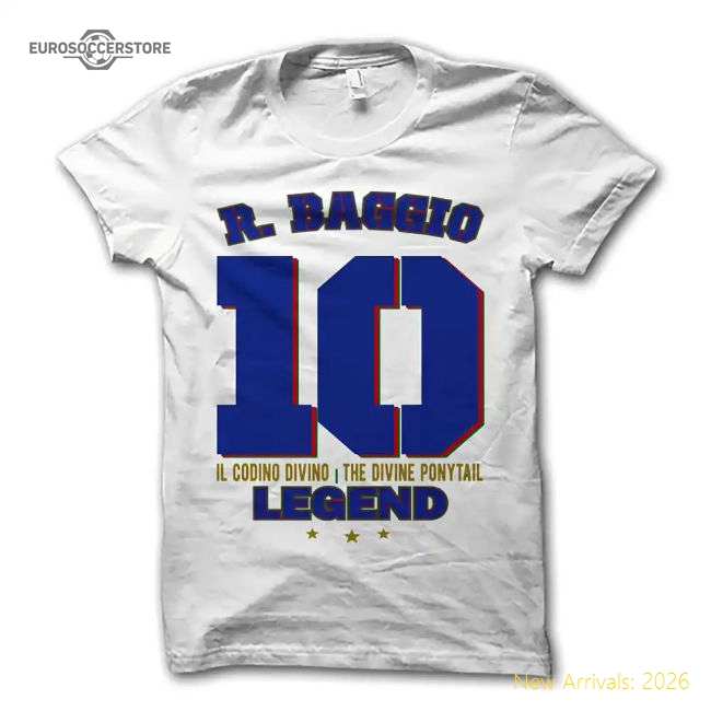 Robert Baggio Legend T-Shirt (White)-Vantage Point Soccer
