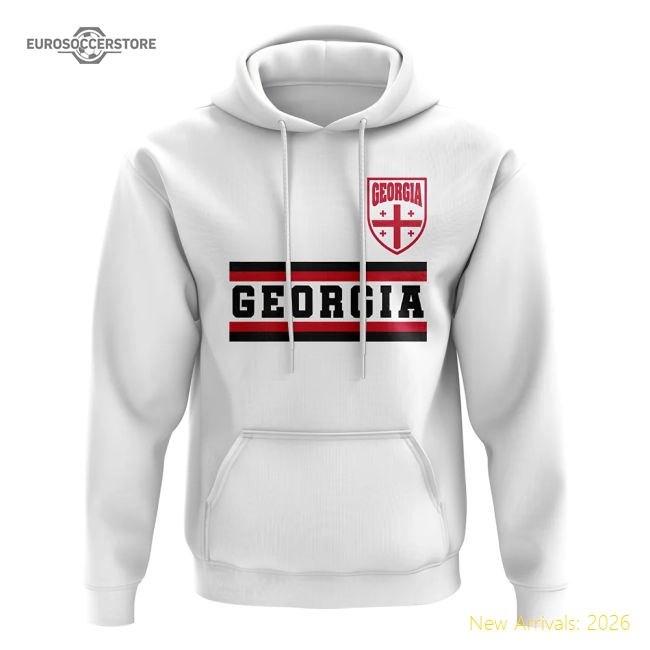 Georgia Core Football Country Hoody (White)-Vantage Point Soccer