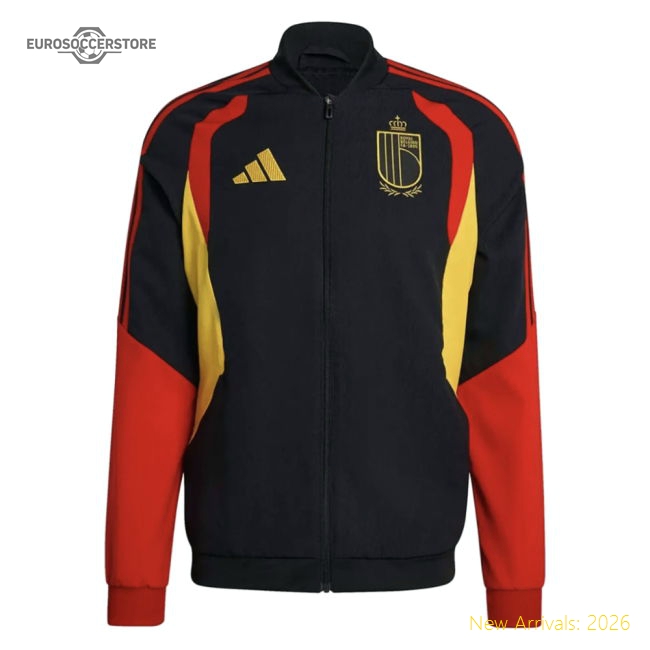 2026-2027 Belgium Presentation Jacket (Black)-Vantage Point Soccer