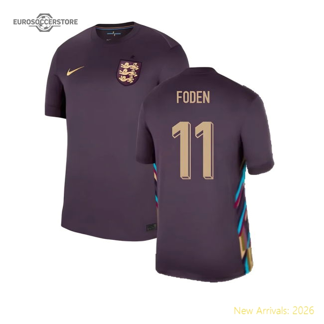 2024-2025 England Away Shirt (Foden 11)-Football Shirts Shop