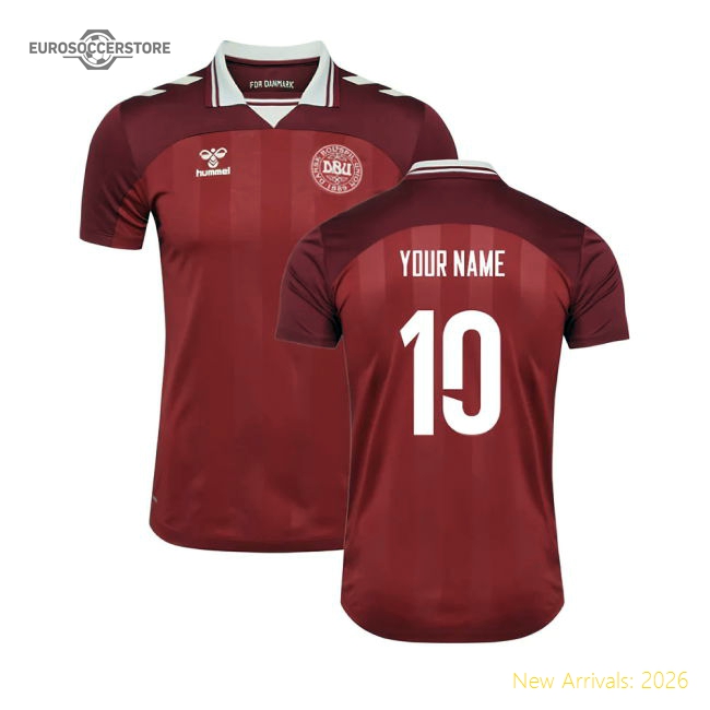 2025-2026 Denmark Womens Team Home Shirt (Ladies) (Your Name)-Vantage Point Soccer