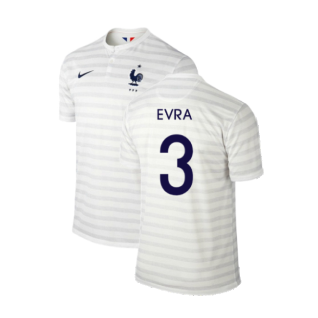 France 2014-15 Away Shirt ((Excellent) M) (Evra 3)-Vantage Point Soccer