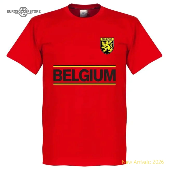 Belgium Romelu Lukaku Team T-Shirt - Red-Vantage Point Soccer