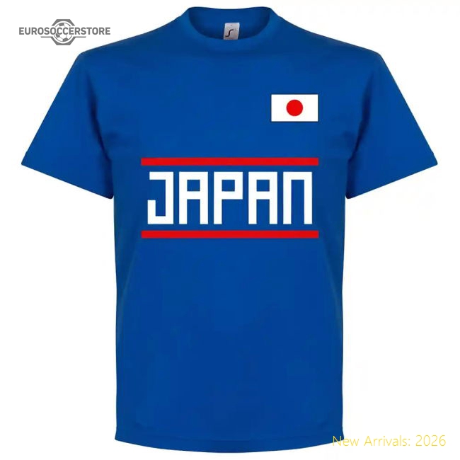 Japan Team T-Shirt - Royal (YOSHIDA 22)-Vantage Point Soccer