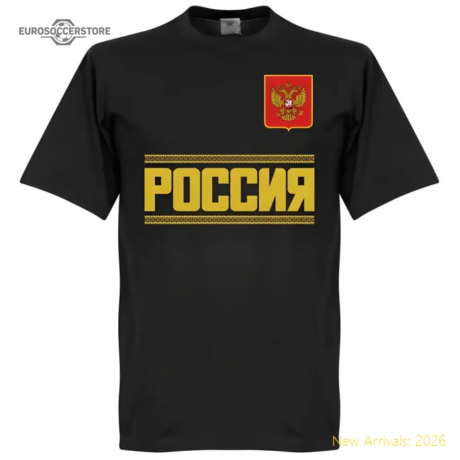 Russia Team Yashin T-Shirt - Black-Vantage Point Soccer