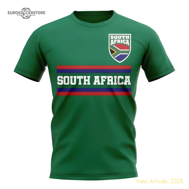 South Africa Core Football Country T-Shirt (Green)-Football Shirts Shop