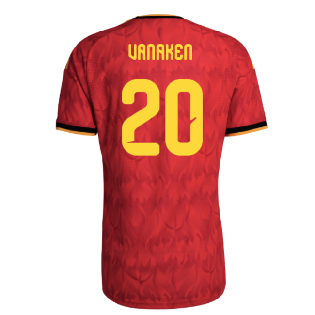 2026-2027 Belgium Authentic Home Shirt (Vanaken 20)-Vantage Point Soccer