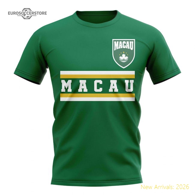 Macau Core Football Country T-Shirt (Green)-Vantage Point Soccer