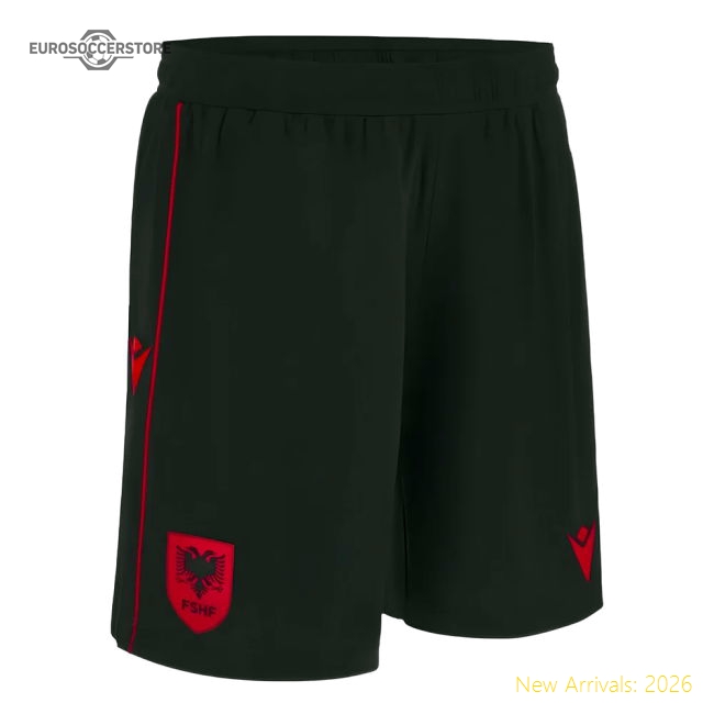 2024-2025 Albania Third Shorts (Black)-Vantage Point Soccer