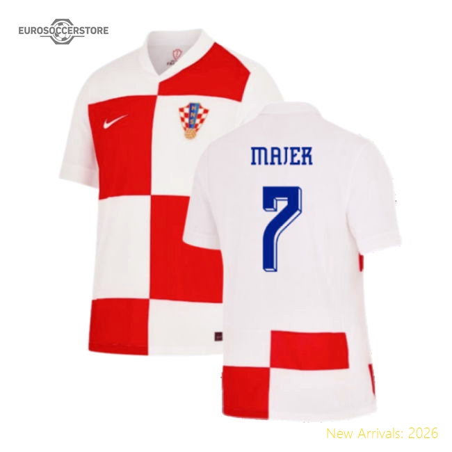 2024-2025 Croatia Home Shirt (Majer 7)-Vantage Point Soccer