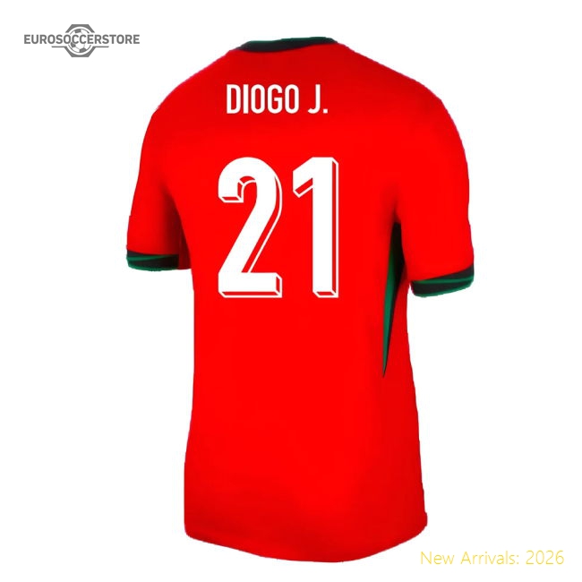 2024-2025 Portugal Home Shirt (Diogo J. 21)-Vantage Point Soccer