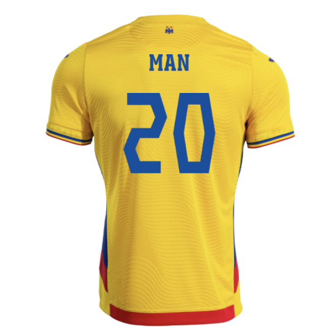 2025-2026 Romania Home Shirt (Man 20)-Vantage Point Soccer