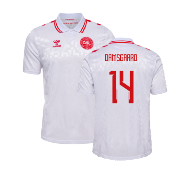 2024-2025 Denmark Away Shirt (Damsgaard 14)-Vantage Point Soccer