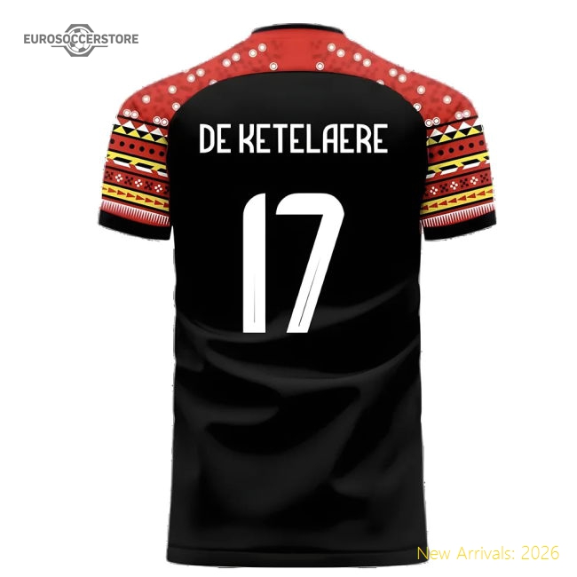 Belgium 2024-2025 Away Concept Football Kit (Libero) (7-8y) (BNWT) (De Ketelaere 17)-Vantage Point Soccer