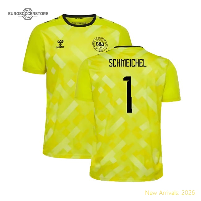 2024-2025 Denmark Home Goalkeeper Shirt (Yellow) (Schmeichel 1)-Vantage Point Soccer