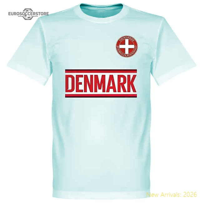 Denmark Eriksen 10 Team T-Shirt - White-Vantage Point Soccer