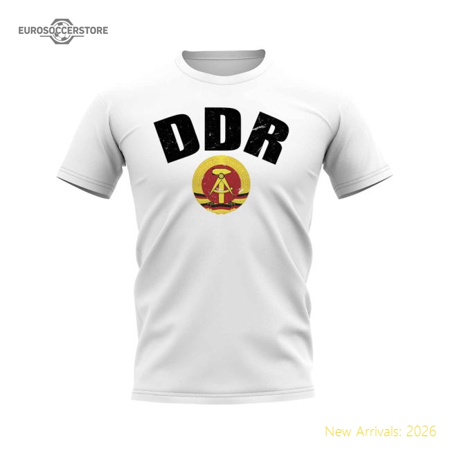 DDR Vintage Club Badge T-Shirt (White)-Vantage Point Soccer