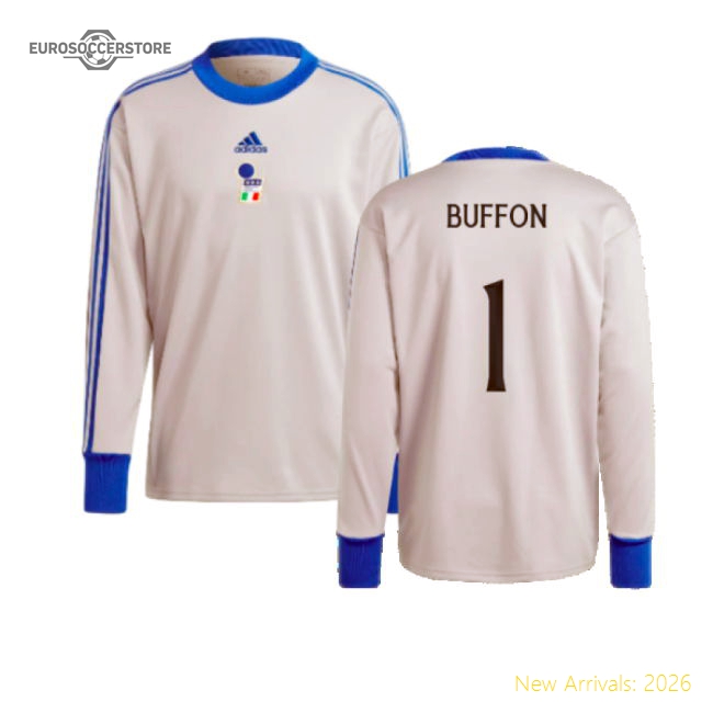 2023-2024 Italy Goalkeeper Icon Jersey (Grey) (Buffon 1)-Vantage Point Soccer