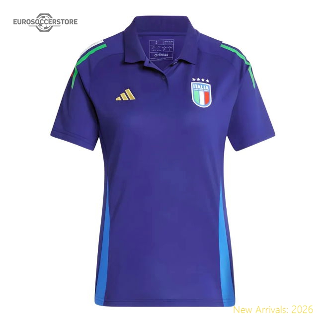2024-2025 Italy Polo Shirt (Navy) - Ladies-Vantage Point Soccer