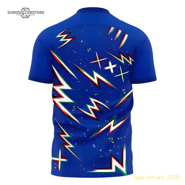 2025-2026 Italy Home Pre-Match Concept Shirt Adult Short Sleeve-Vantage Point Soccer