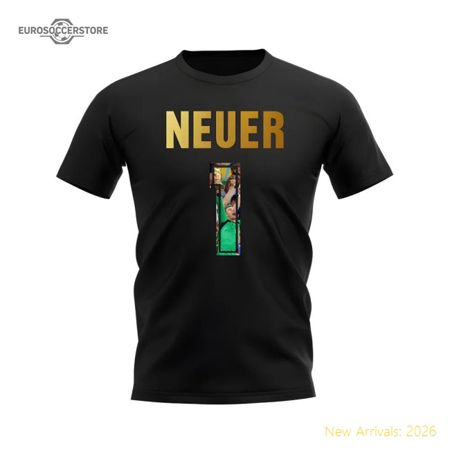 Manuel Neuer Name And Number Germany T-Shirt (Black)-Vantage Point Soccer