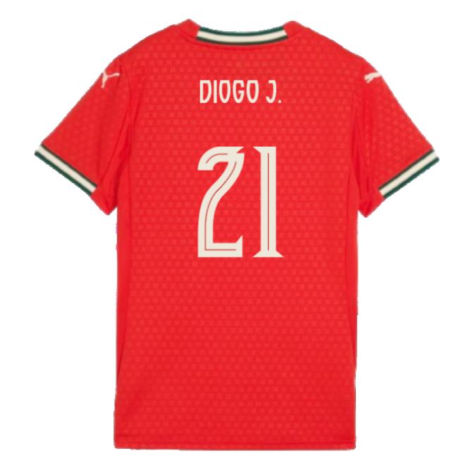 2025-2026 Portugal Home Shirt (Ladies) (Diogo J. 21)-Vantage Point Soccer