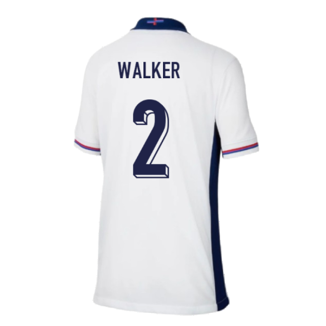 2024-2025 England Home Shirt (Kids) (Walker 2)-Vantage Point Soccer