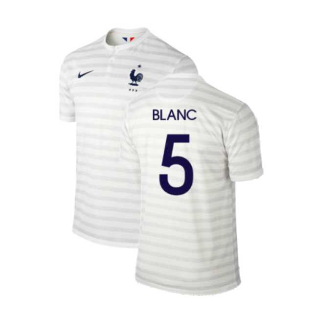 France 2014-15 Away Shirt ((Excellent) M) (Blanc 5)-Vantage Point Soccer