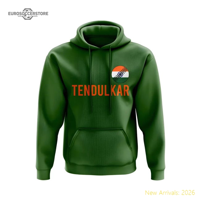 Sachin Tendulkar India Name Hoody (Green)-Vantage Point Soccer