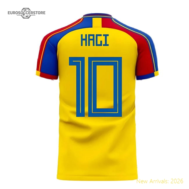 Romania 2025-2026 Home Concept Football Kit (Libero) (HAGI 10)-Vantage Point Soccer