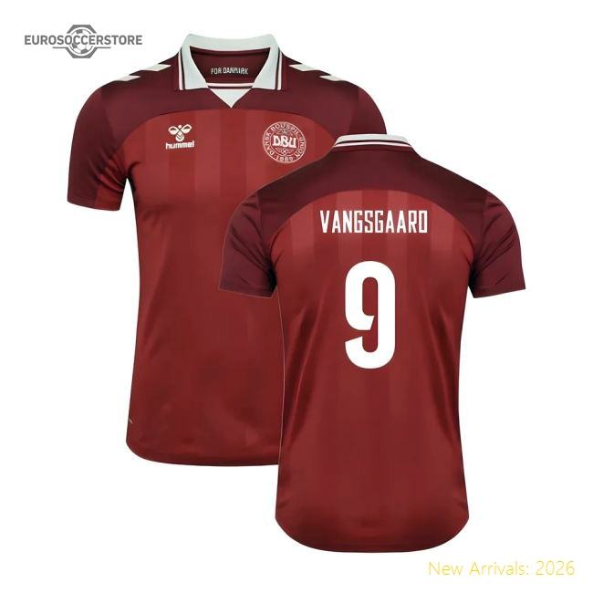 2025-2026 Denmark Womens Team Home Shirt (Unisex) (Vangsgaard 9)-Vantage Point Soccer