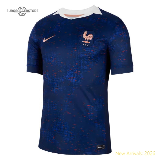 2025 France Womens Team Home Shirt (Unisex)-Vantage Point Soccer