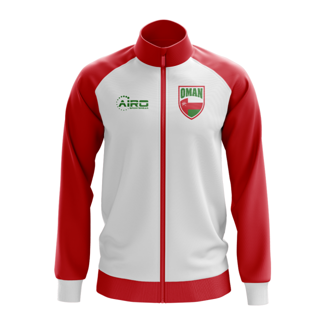 Oman Concept Football Track Jacket (White)-Vantage Point Soccer