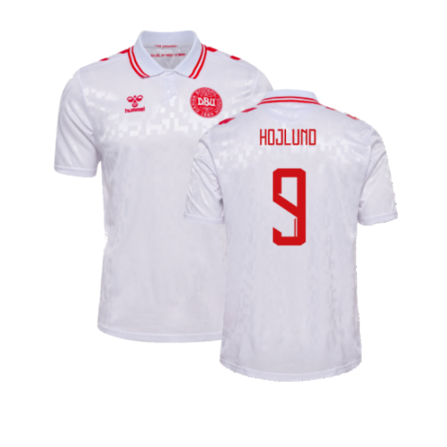 2024-2025 Denmark Away Shirt (Hojlund 9)-Vantage Point Soccer