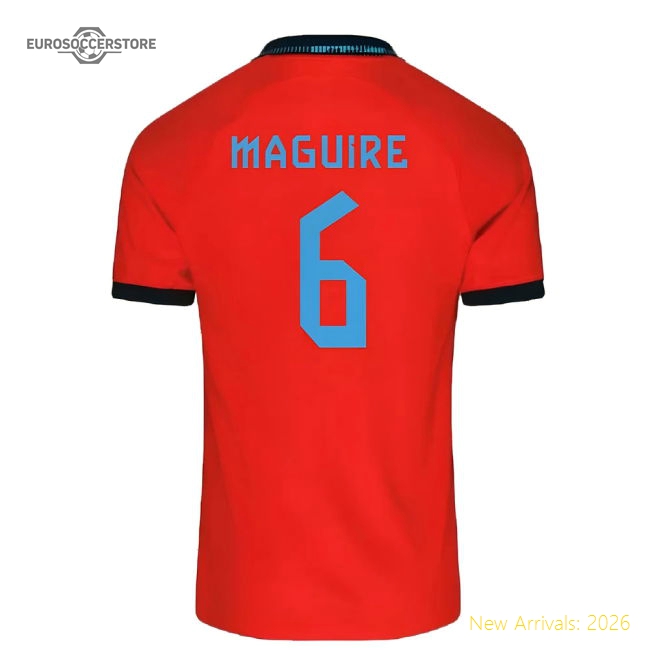2022-2023 England Away Shirt (Kids) (Maguire 6)-Vantage Point Soccer