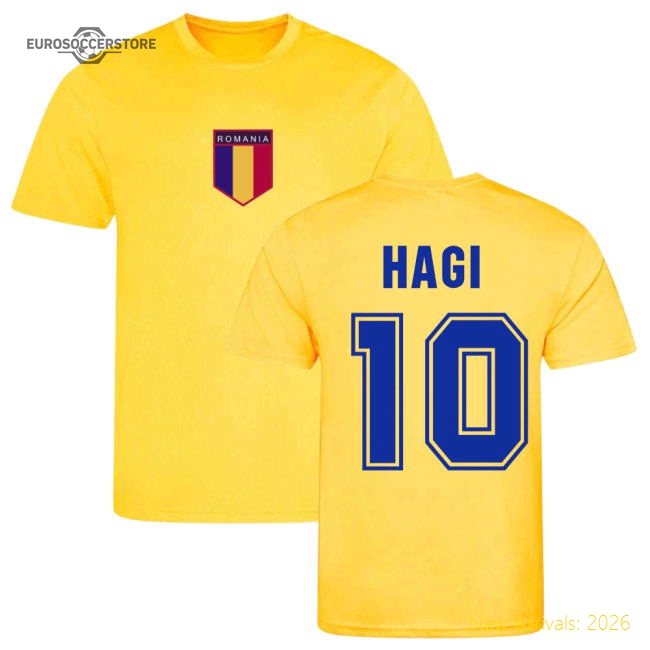 Hagi Romania Training Jersey (Yellow)-Vantage Point Soccer