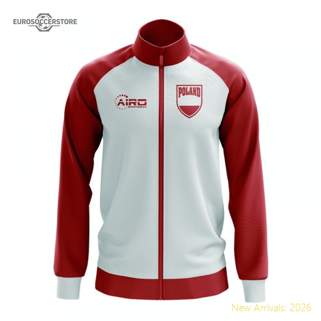 Poland Concept Football Track Jacket (White) - Kids-Vantage Point Soccer