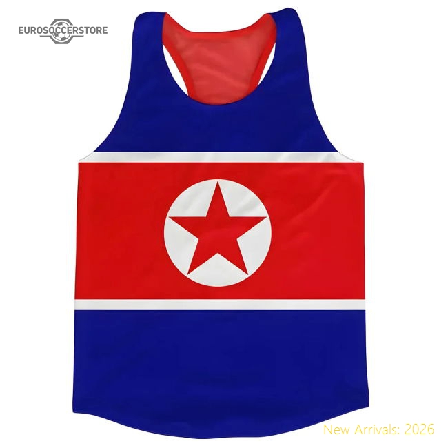 North Korea Flag Running Vest-Vantage Point Soccer