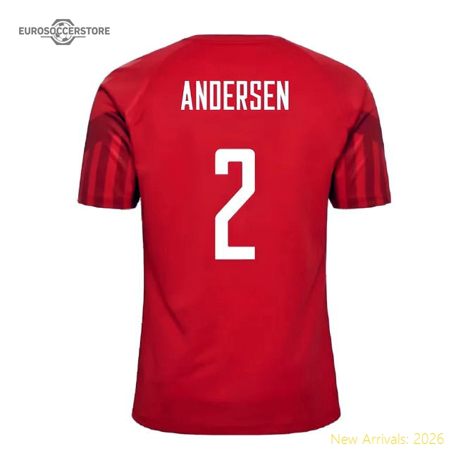 2022-2023 Denmark Home Jersey (Andersen 2)-Vantage Point Soccer