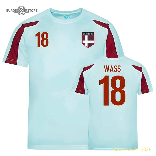 Denmark Sports Training Jersey (Wass 18)-Vantage Point Soccer