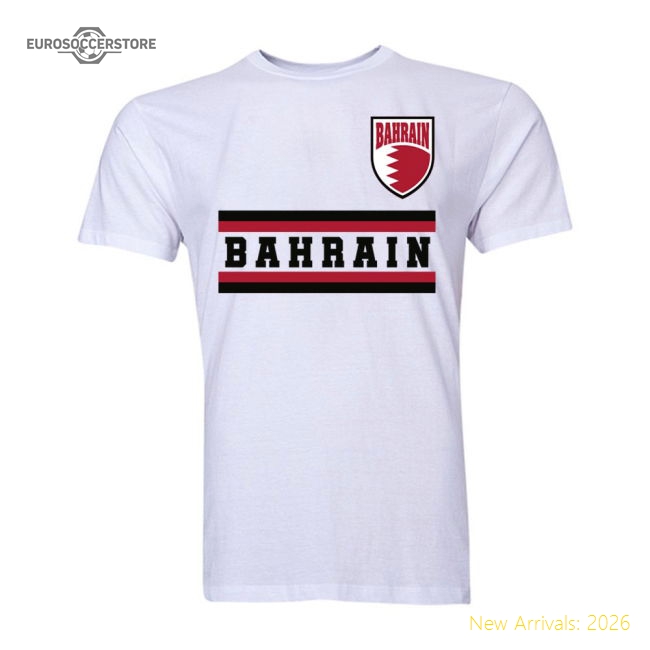 Bahrain Core Football Country T-Shirt (White)-Vantage Point Soccer