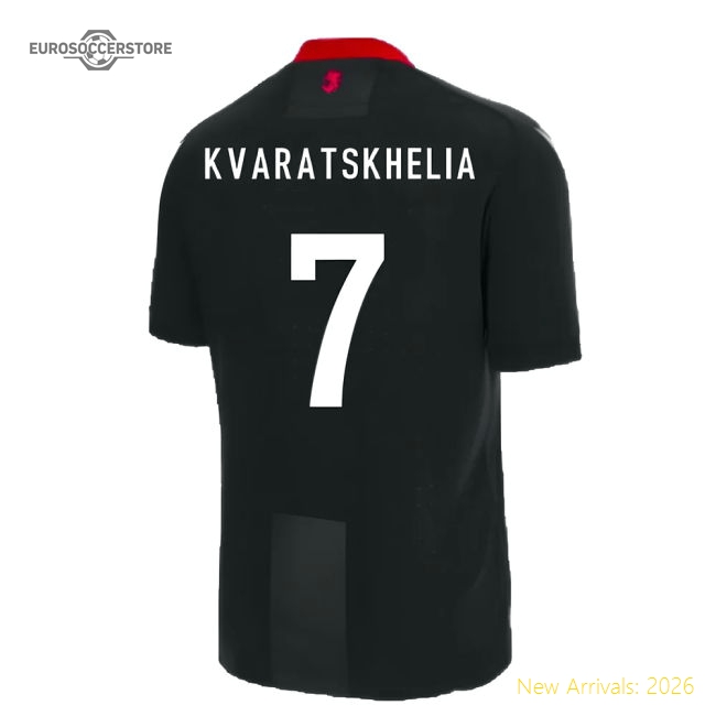 2023-2024 Georgia Away Shirt (KVARATSKHELIA 7)-Vantage Point Soccer