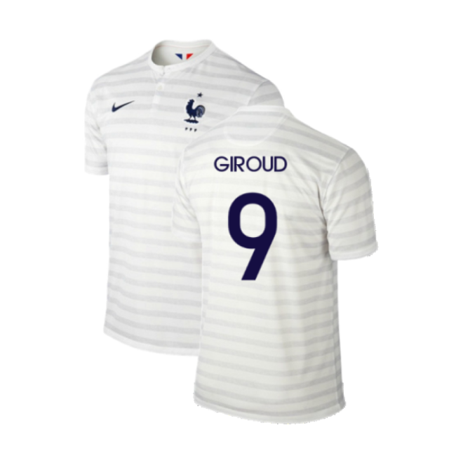 France 2014-15 Away Shirt ((Excellent) M) (Giroud 9)-Vantage Point Soccer